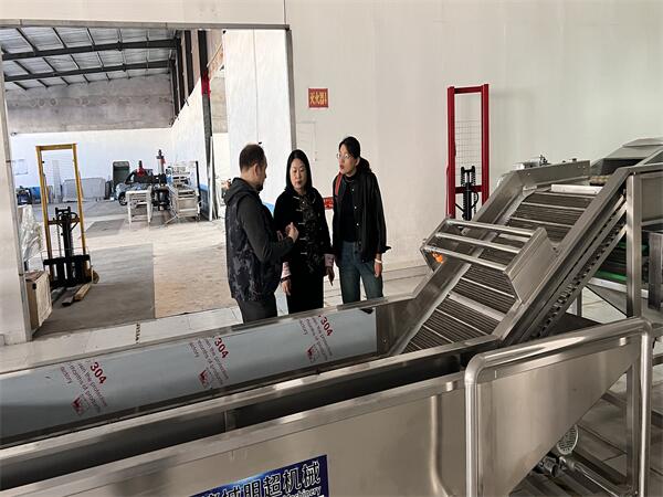 俄羅斯客戶(hù)考察蔬菜清洗機(jī).jpg